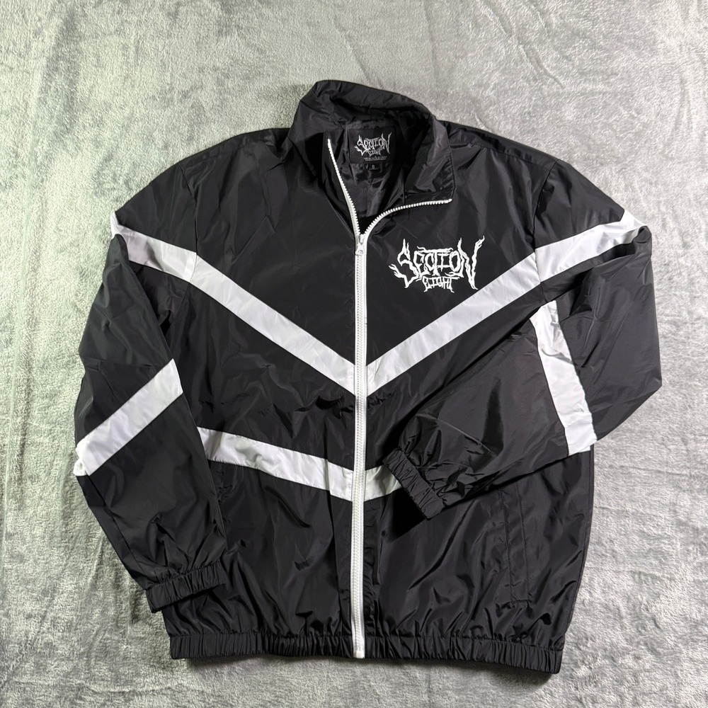 Section Eight Windbreaker Jacket Full Zip Black W… - image 2